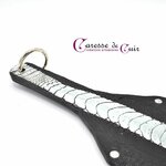 paddle-autruche-noir-argent-caresse-de-cuir-2