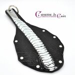 paddle-autruche-noir-argent-caresse-de-cuir-1