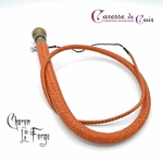 Fouet-Charon-marron-vieil or-caresse-de-cuir
