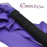Martinet-cuir-noir-latex-violet-caressedecuir-2