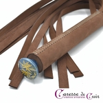 Martinet-cuir-marron-couture-pommeau-bleu-caresse-de-cuir-1