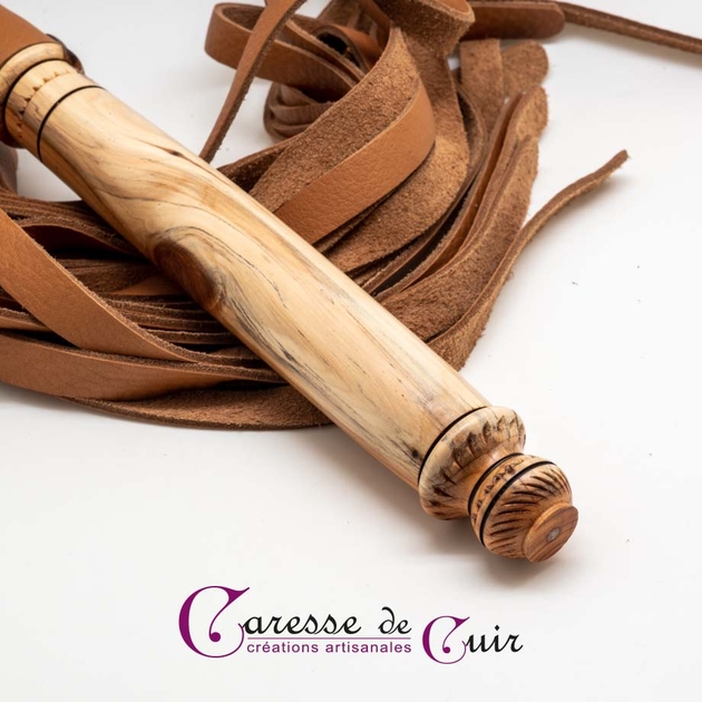 Fouet D'équitation Vintage Manche En Os Et Cuir - Cravache Marron équitation - Crop 19
