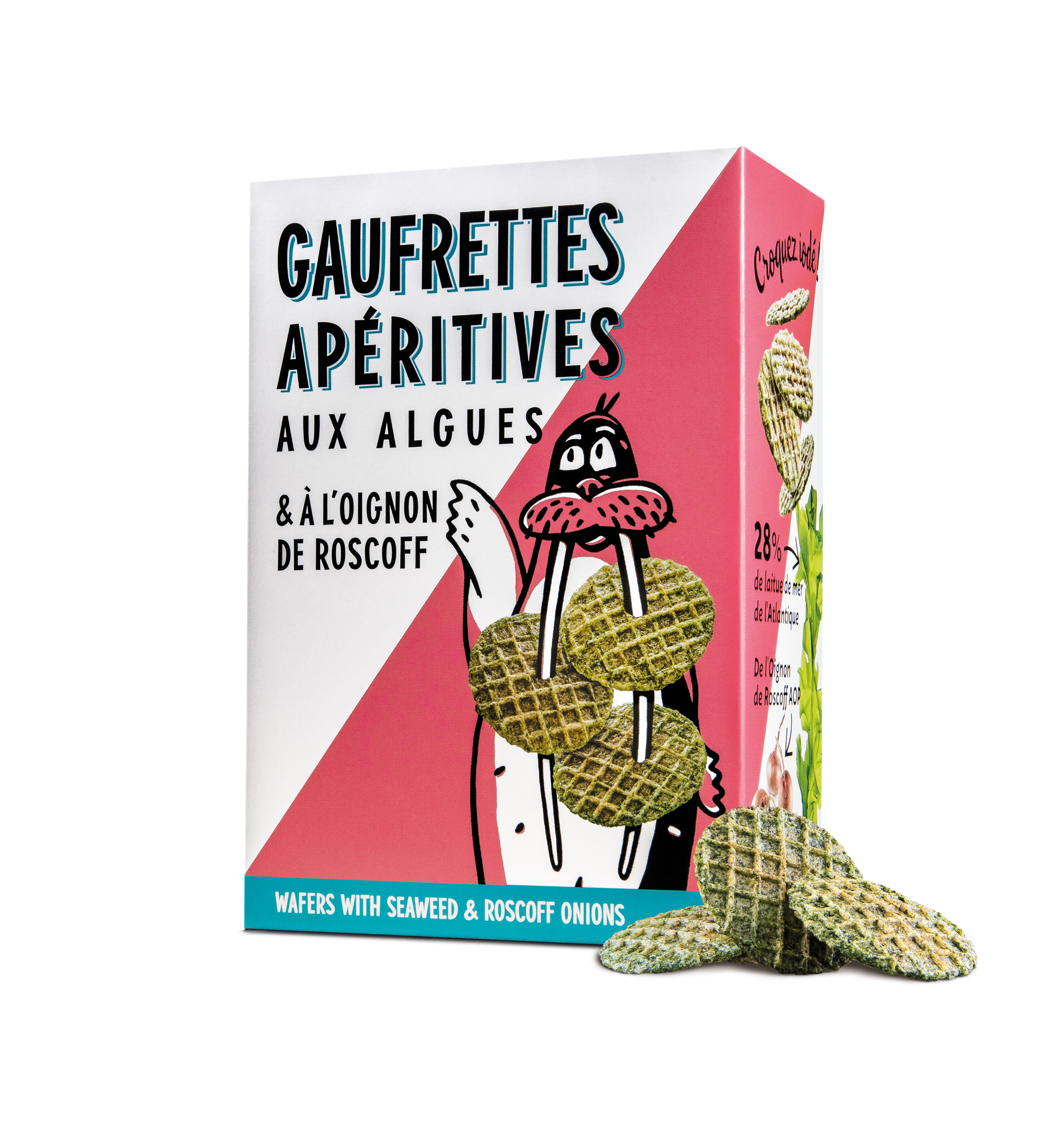 GAUFRETTES APÉRITIVES AUX ALGUES & À L’OIGNON DE ROSCOFF - 40g