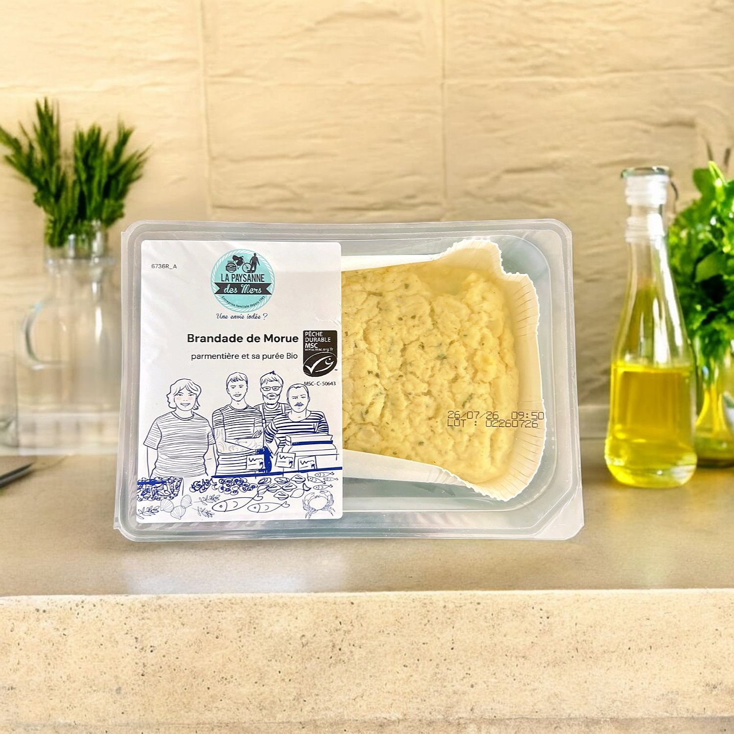 Brandade de Morue MSC Parmentière et purée Bio - 290g