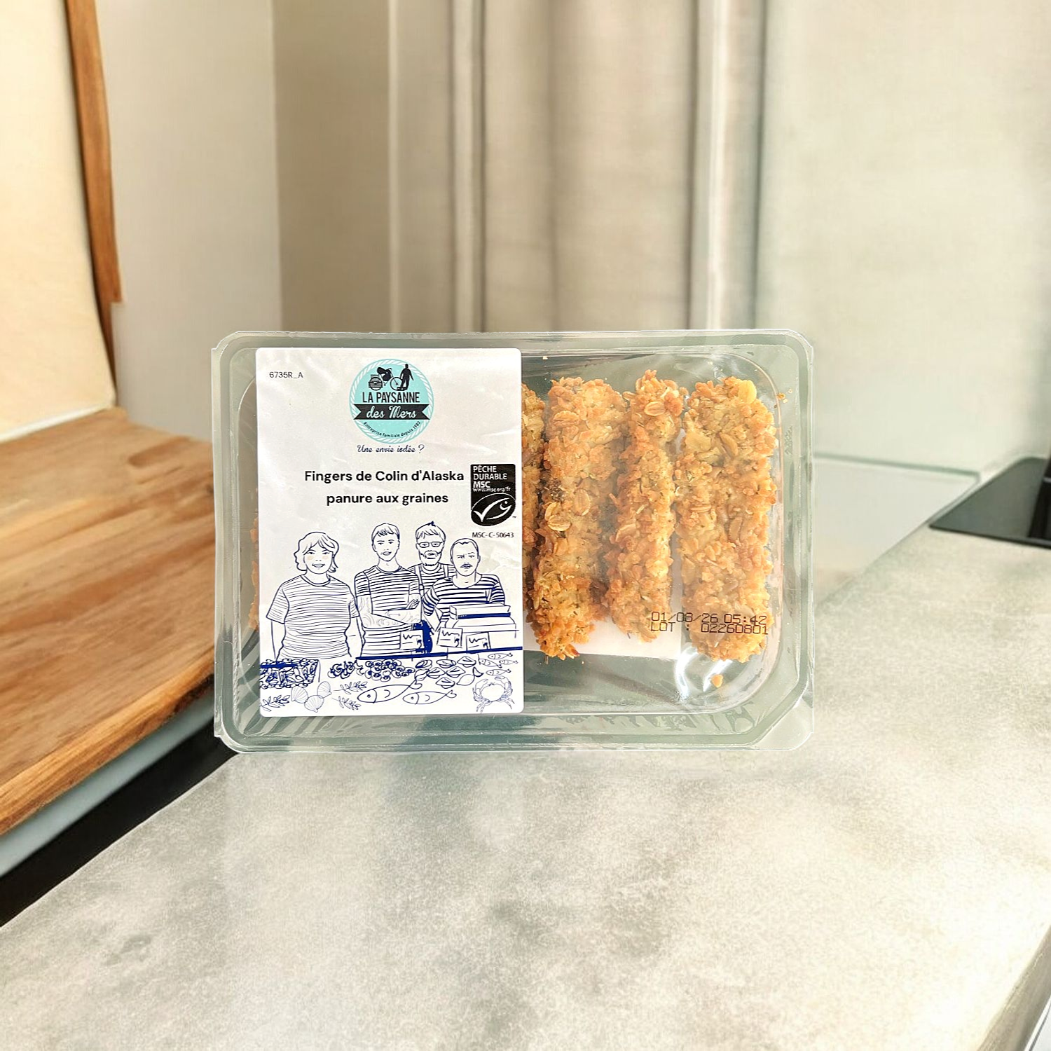 Fingers de Colin d\'Alaska MSC Panure aux Graines - 175g