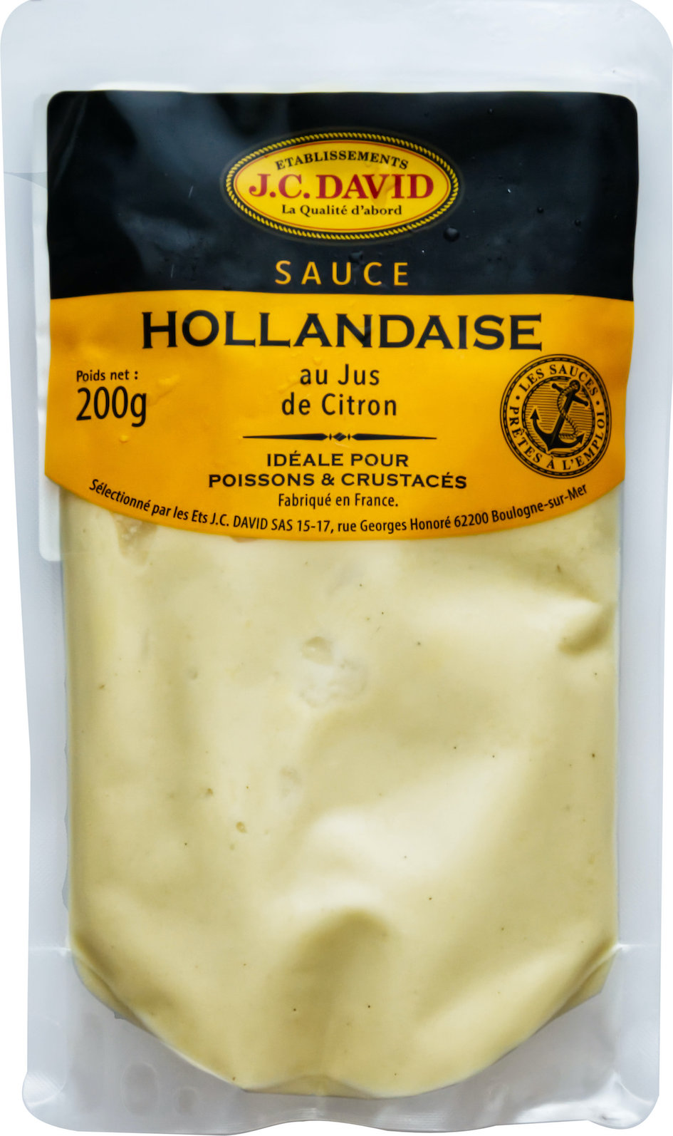 SAUCE HOLLANDAISE 200 g JC DAVID LA PAYSANNE DES MERS