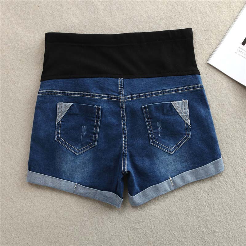 short grossesse en jean poches