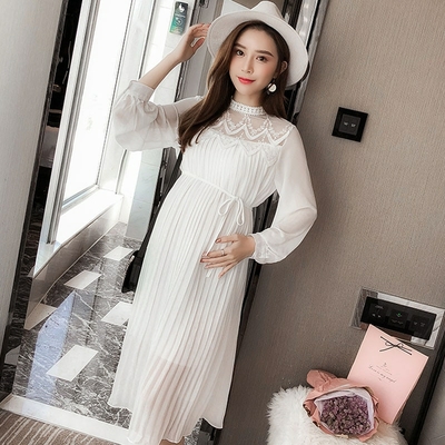 Robe de grossesse Akemi - Reste 1 taille 38 blanc