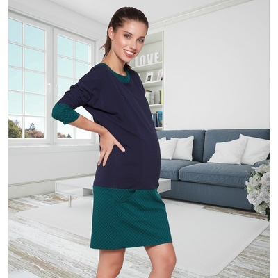 Robe de grossesse et d'allaitement Andrea - Reste L et XL