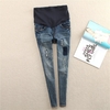 Taille-lastique-trou-Stretch-Denim-maternit-ventre-jean-automne-printemps-pantalon-v-tements-pour-femmes-enceintes