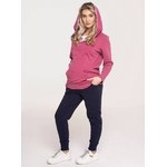 Jogging de grossesse en coton taille basse marine