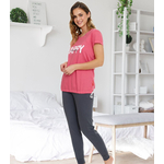 Pyjama grossesse allaitement en coton oekotex