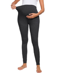 Maternit-femmes-maternit-pleine-longueur-fran-ais-Terry-Secret-Fit-ventre-Leggings-lastique-Stretch-doux-sport