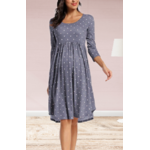 robe a pois gris bleu