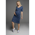 robe grossesse allaitement bleu Yona Vegan