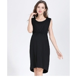 robe grossesse et allaitement en coton doux noir