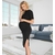 Robe de grossesse et allaitement en coton noire
