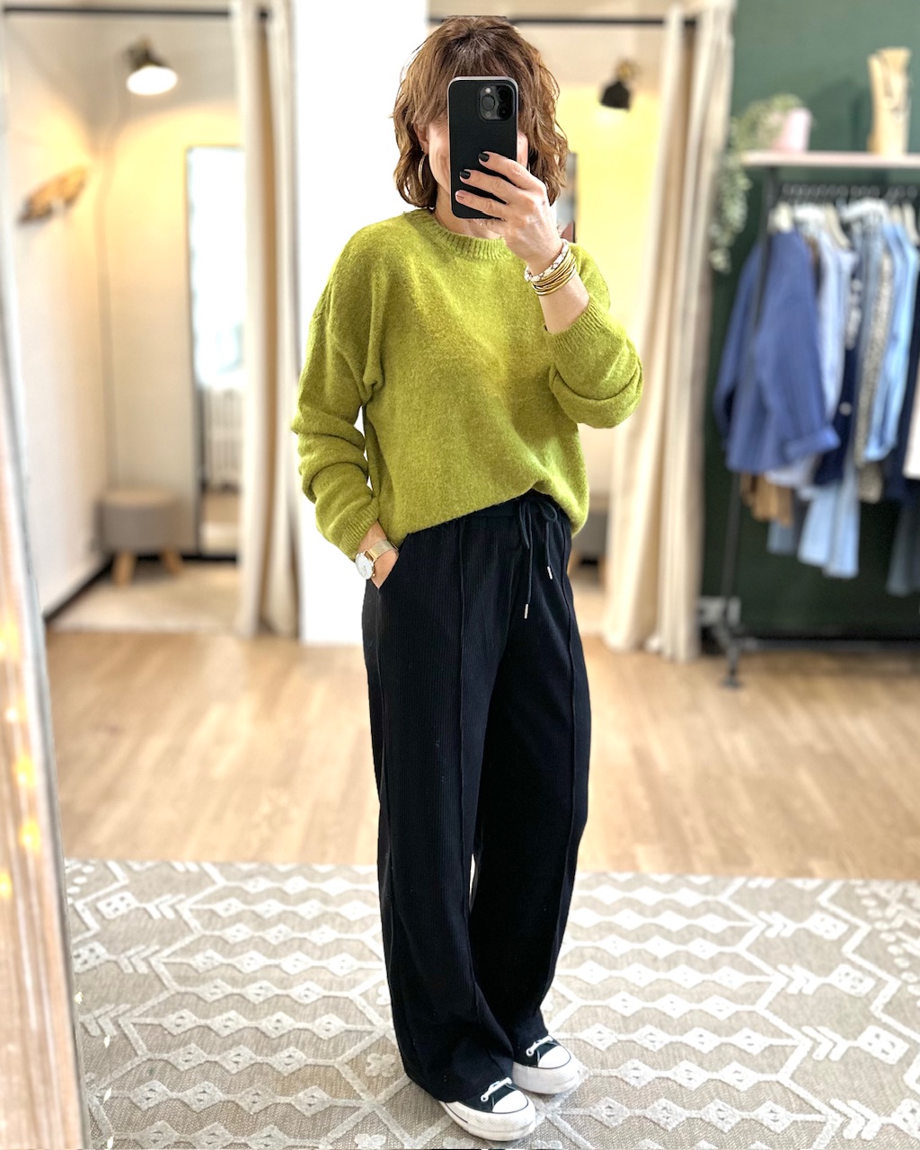 PANTALON VELOURS FEMME