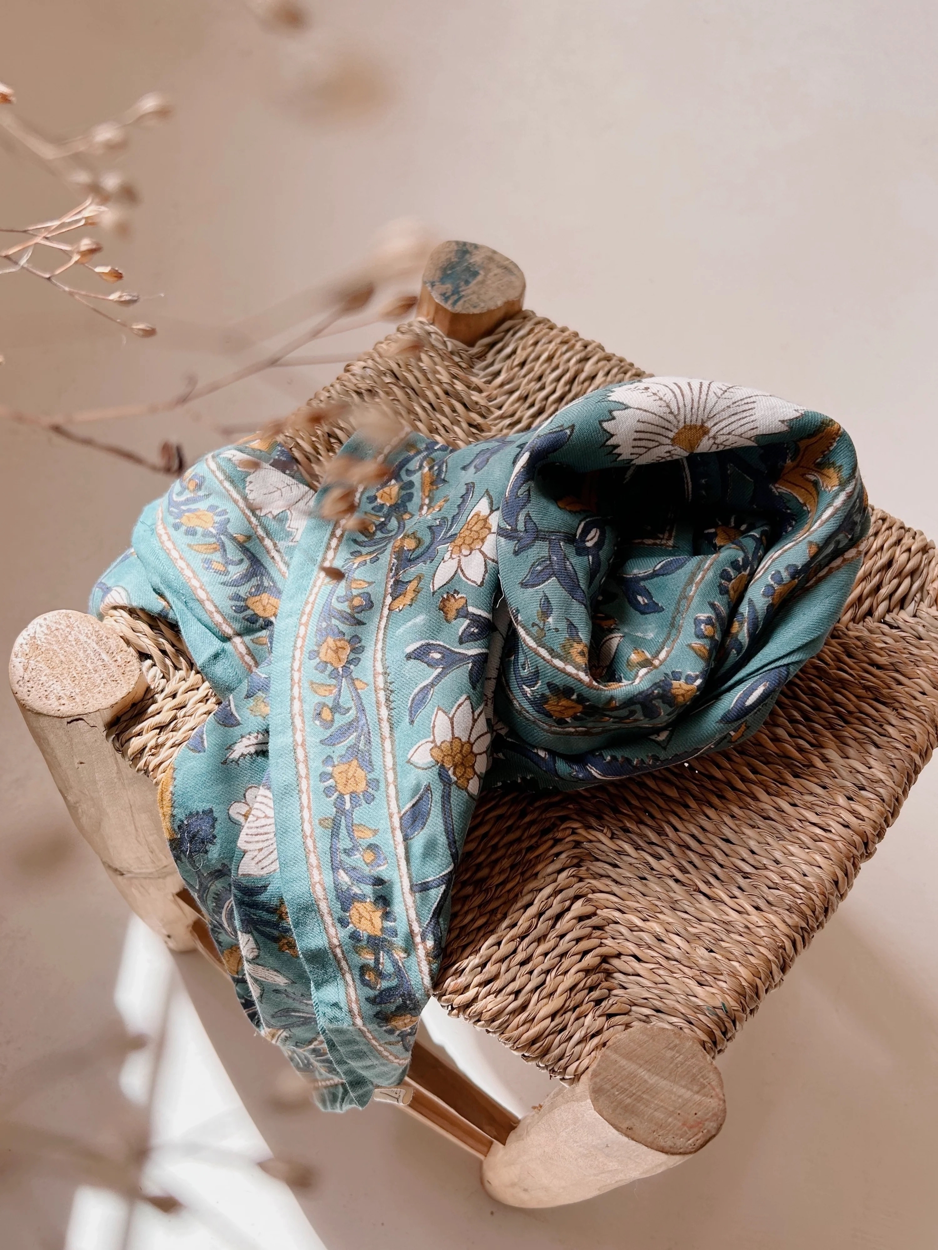 FOULARD DHELI CELADON