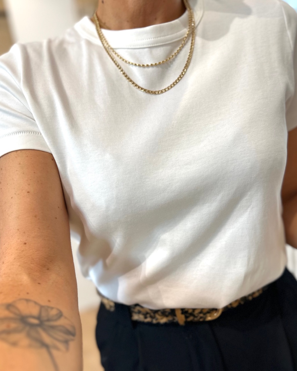 TEE-SHIRT BLANC FEMME