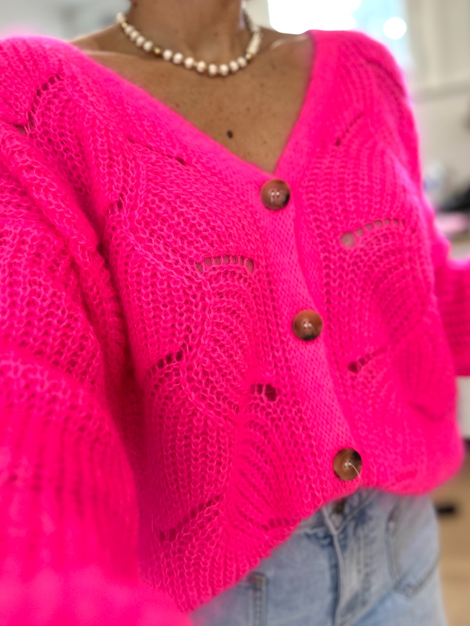 GILET ROSE FLUO