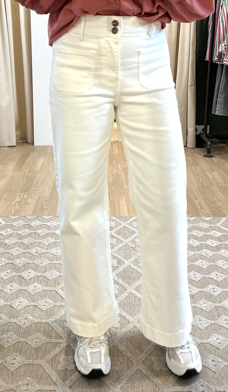 JEAN WIDE BLANC