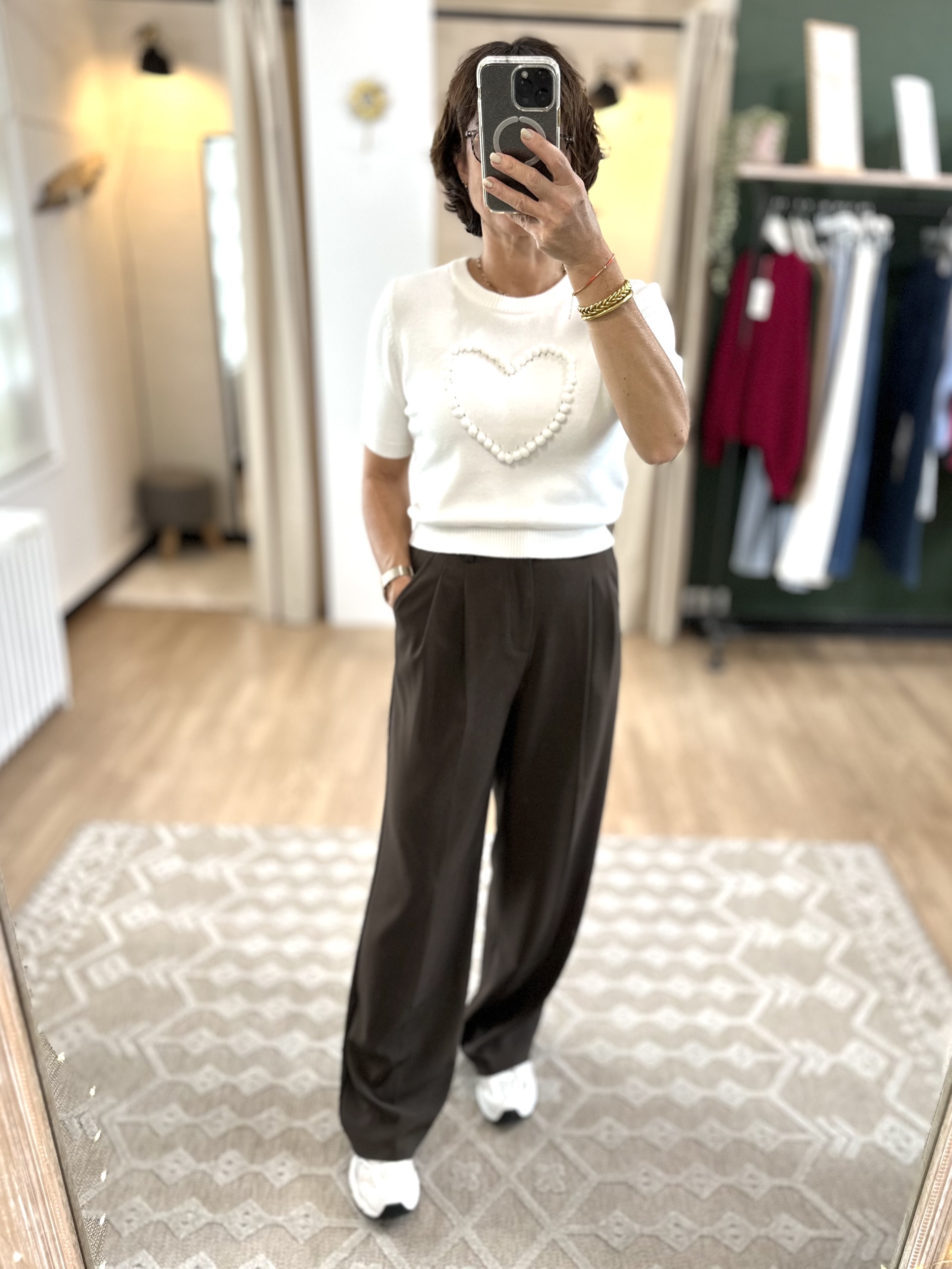 PANTALON LARGE CHOCOLAT