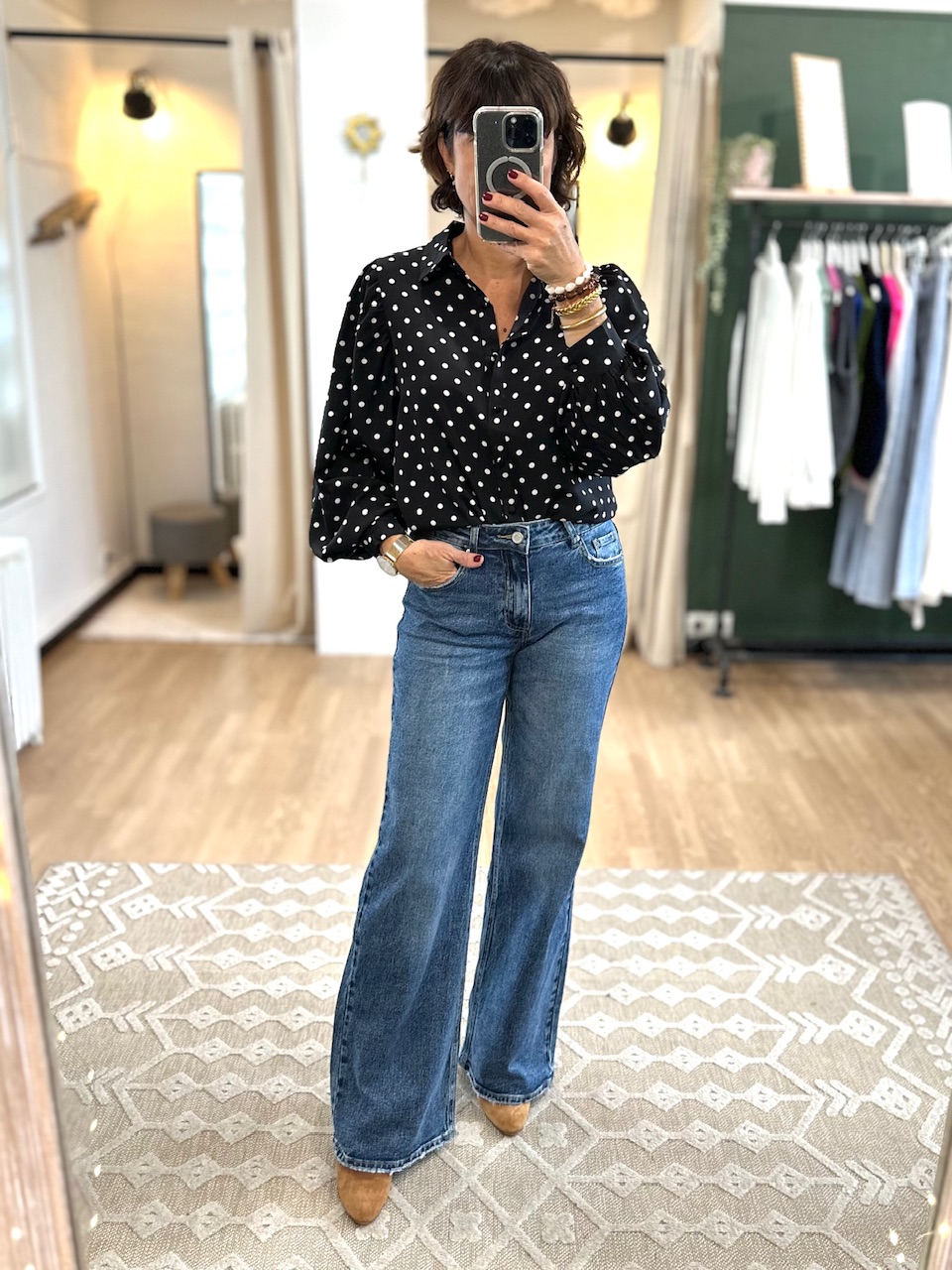 JEAN WIDE LEG BLEU MAYEN