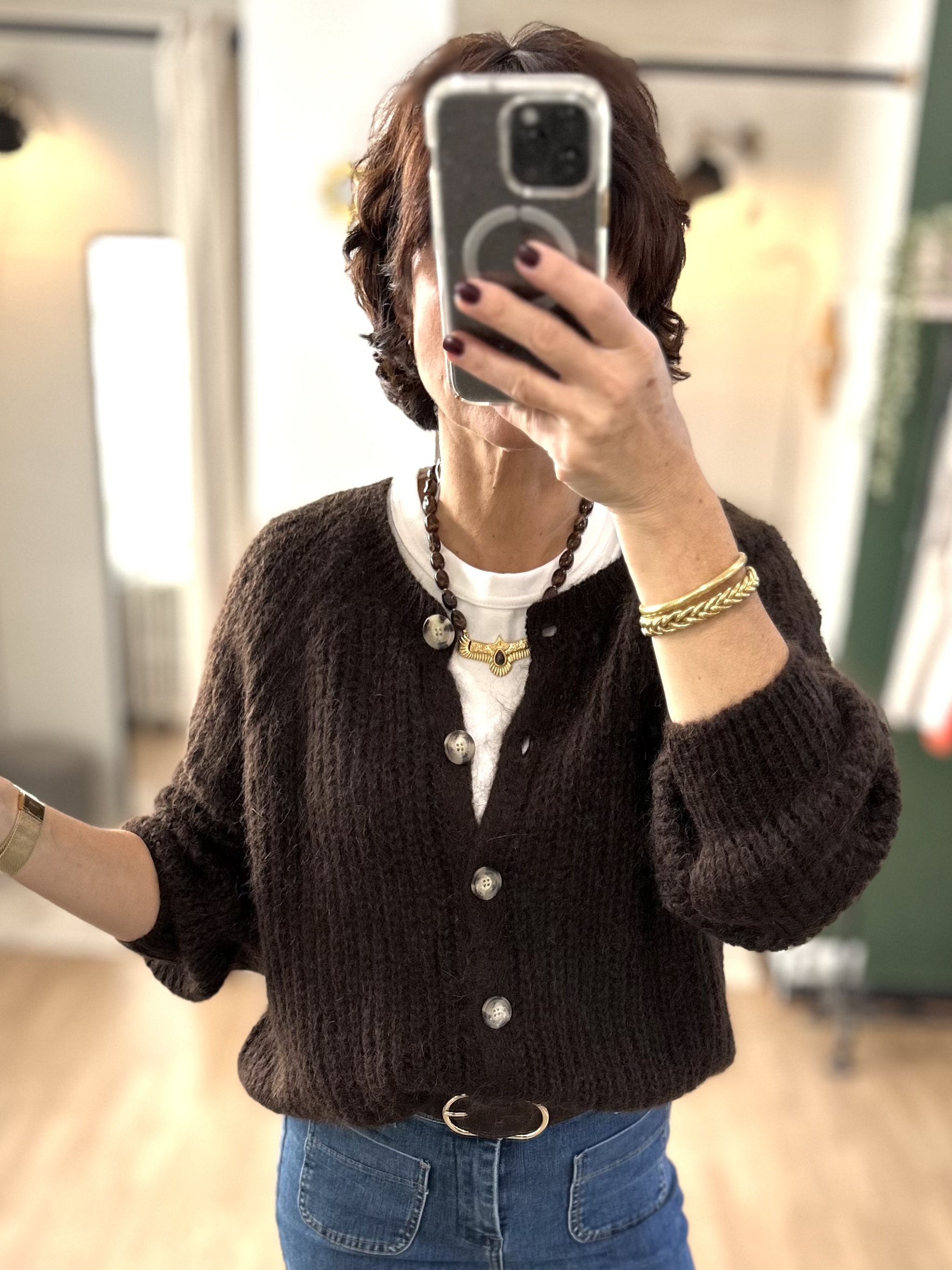 gilet marron emile
