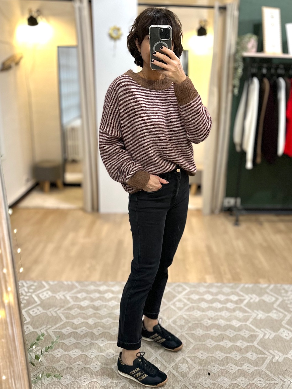JEAN GRIS DROIT FEMME