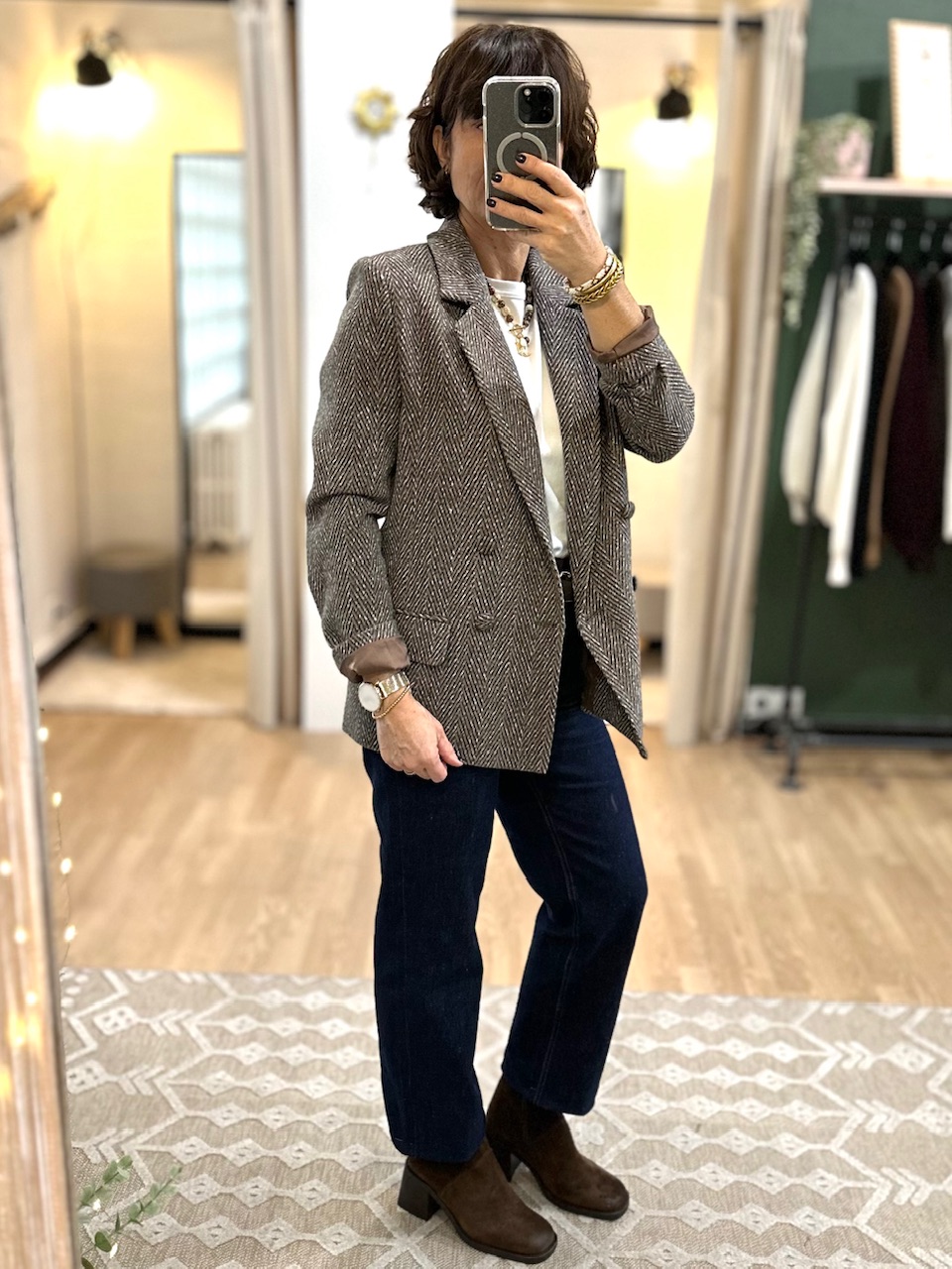 BLAZER FEMME MARRON