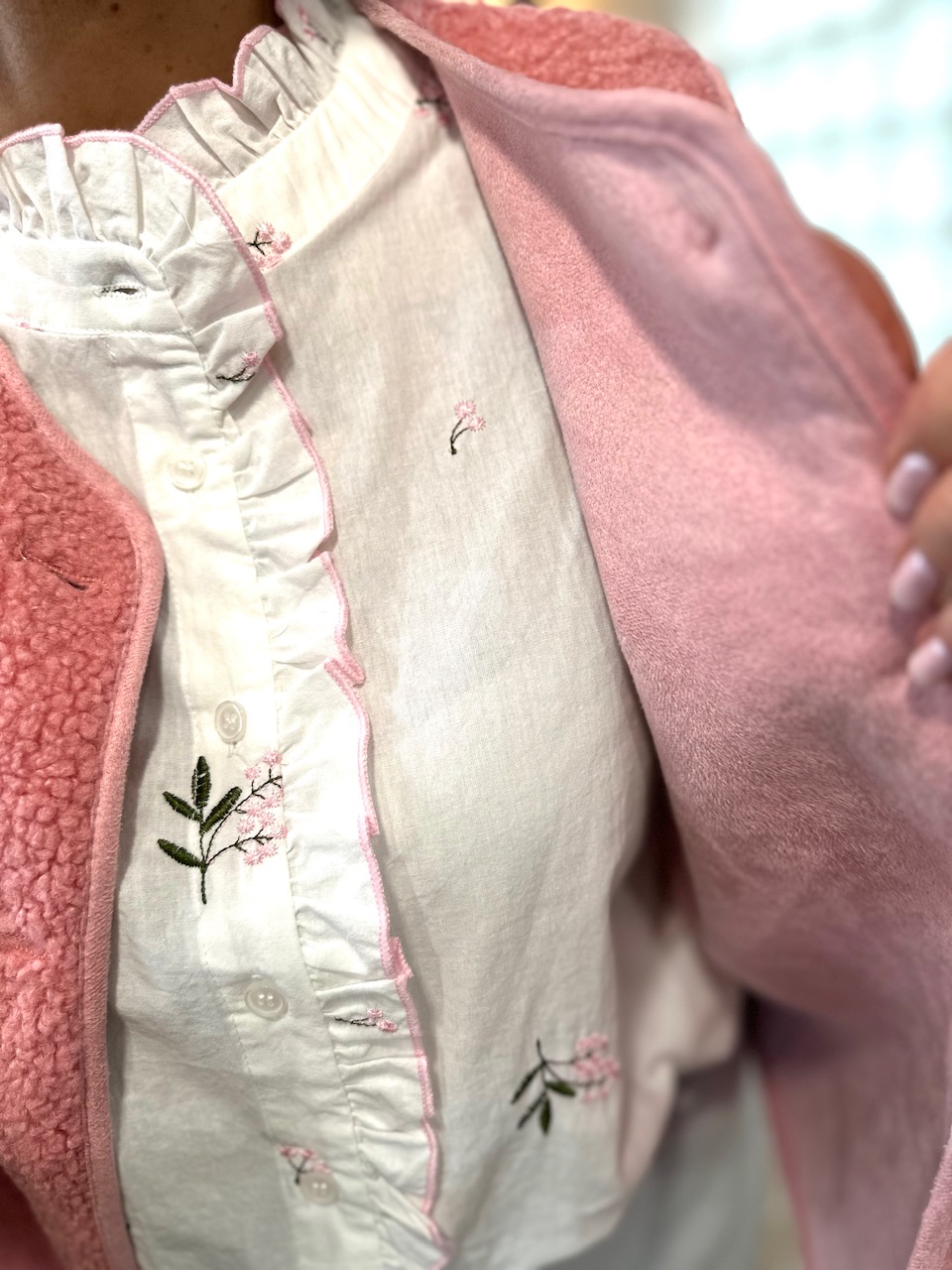 blouse romantique blanche