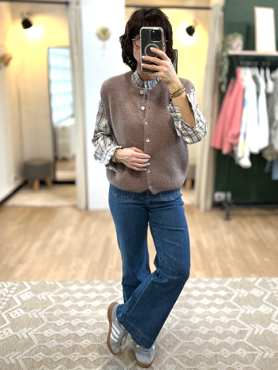 GILET MOHAIR SANS MANCHE