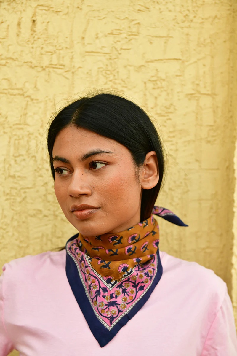 PETIT foulard SELENE FAUVE 3