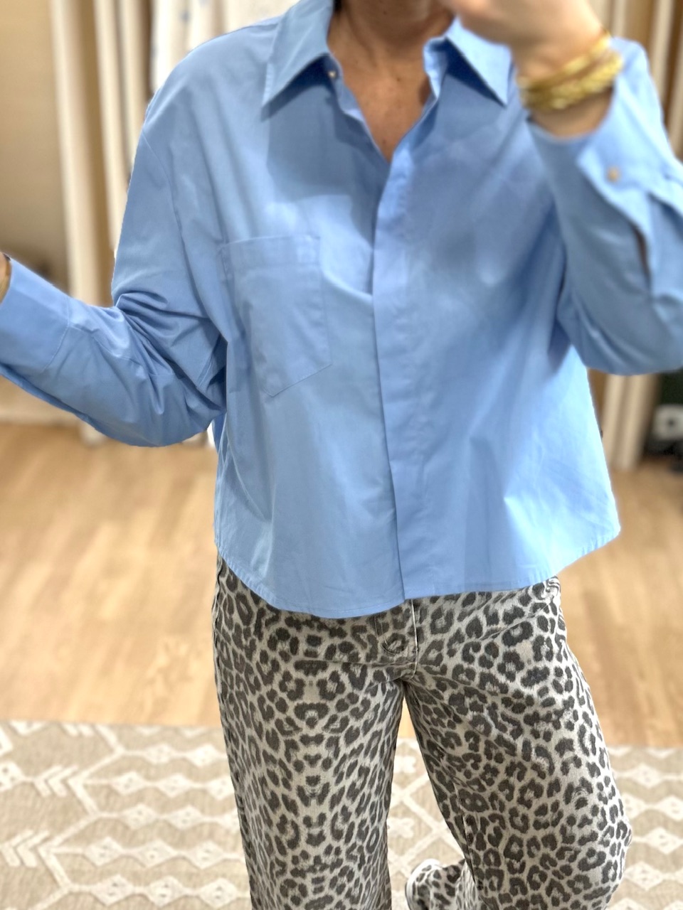 chemise femme bleu