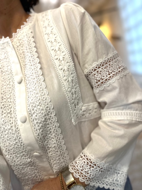 blouse blanche romantique