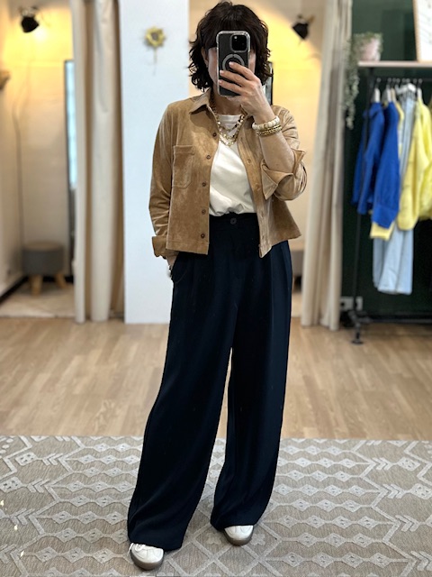 PANTALON BLEU MARINE