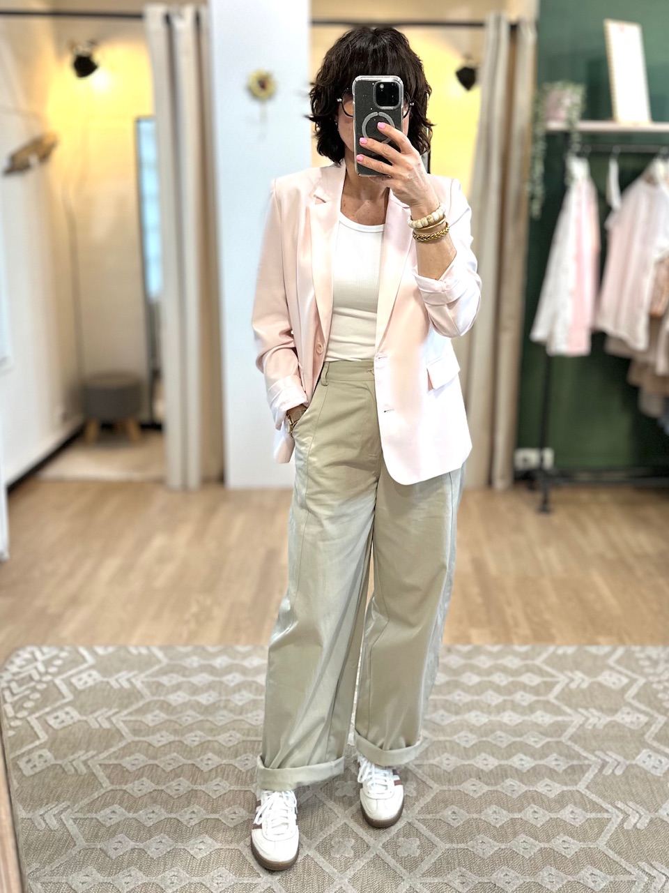 pantalon ballon beige