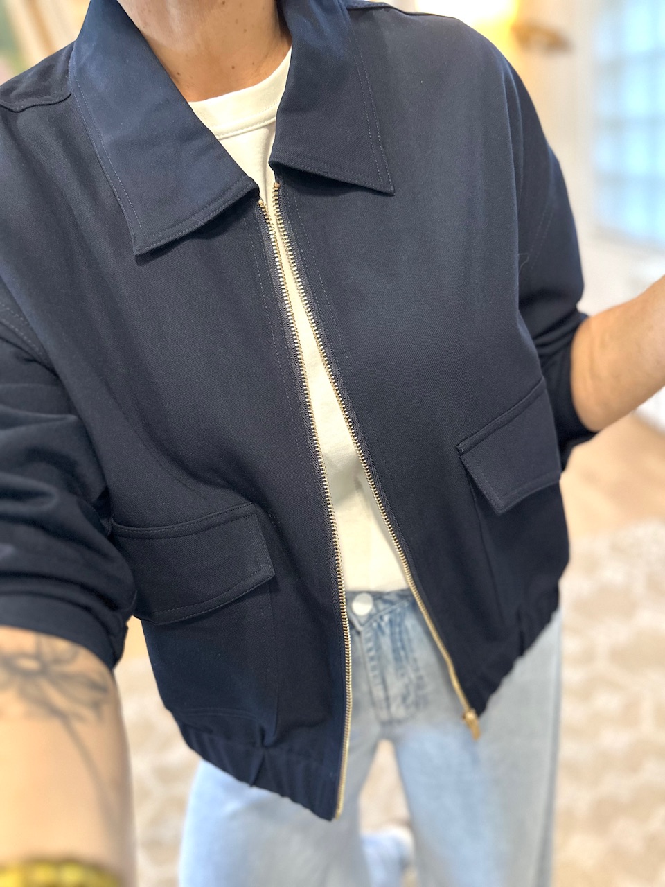 VESTE BLEU MARINE FEMME