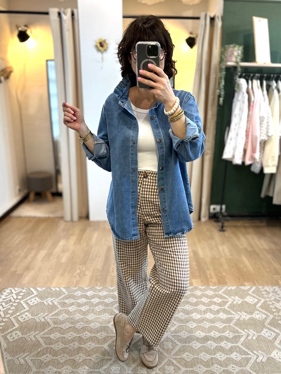 VESTE EN JEAN COL VICTORIEN