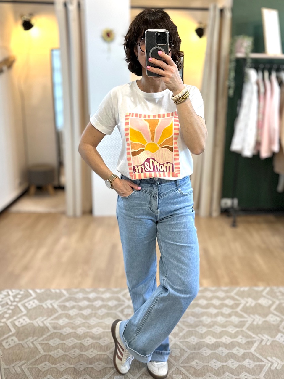 tee-shirt blanc soleil