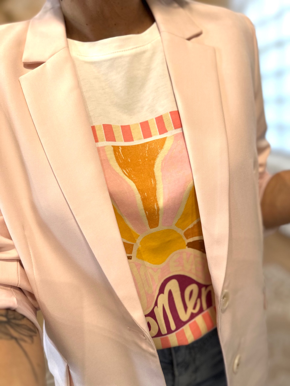VESTE ROSE PALE FEMME