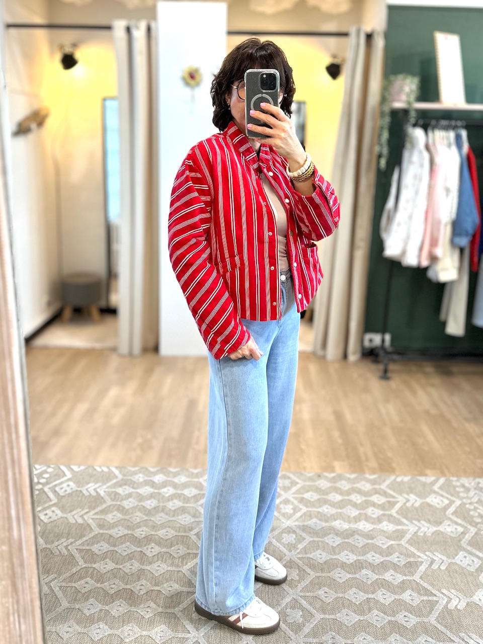 BLOUSON ROUGE MI SAISON