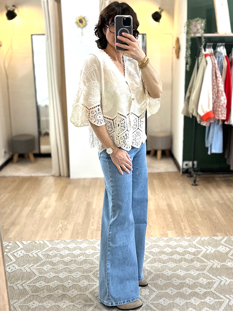 HAUT FEMME CROCHET