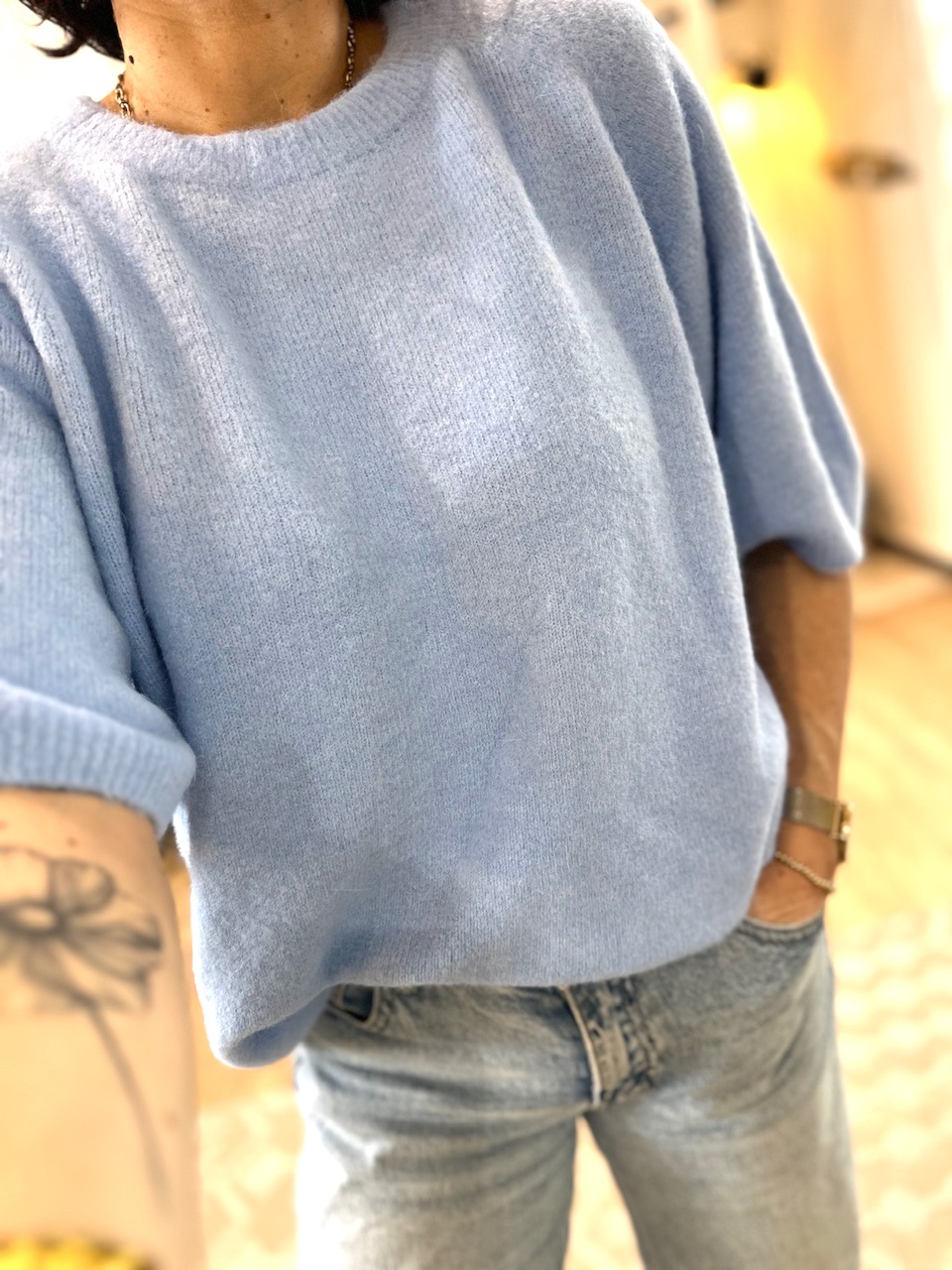 PULL BLEU CILE MANCHES COURTES