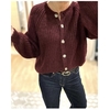 gilet bordeaux mohair
