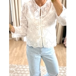 BLOUSE BLANCHE AVEC PETITS NOEUDS