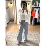 chemise blanche courte