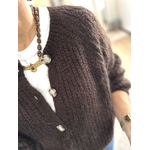 gilet chocolat laine
