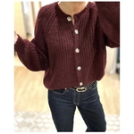 gilet bordeaux mohair